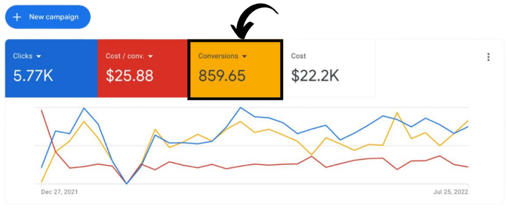 real results from google ads campaign